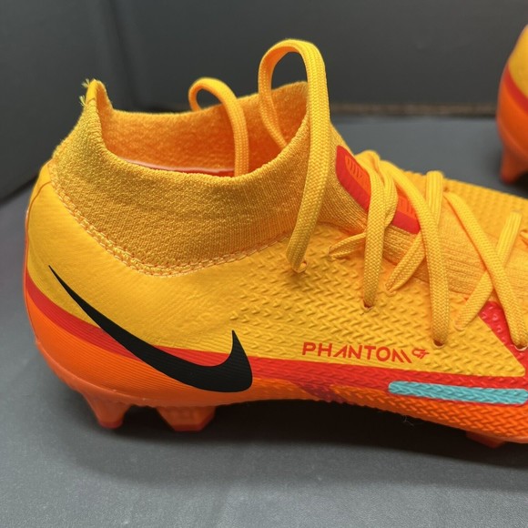 NIKE Phantom GT2 Pro DF FG ‘Laser Orange Bright Crimson’ DC0759-808 Men Sz 4 NEW - Picture 11 of 14